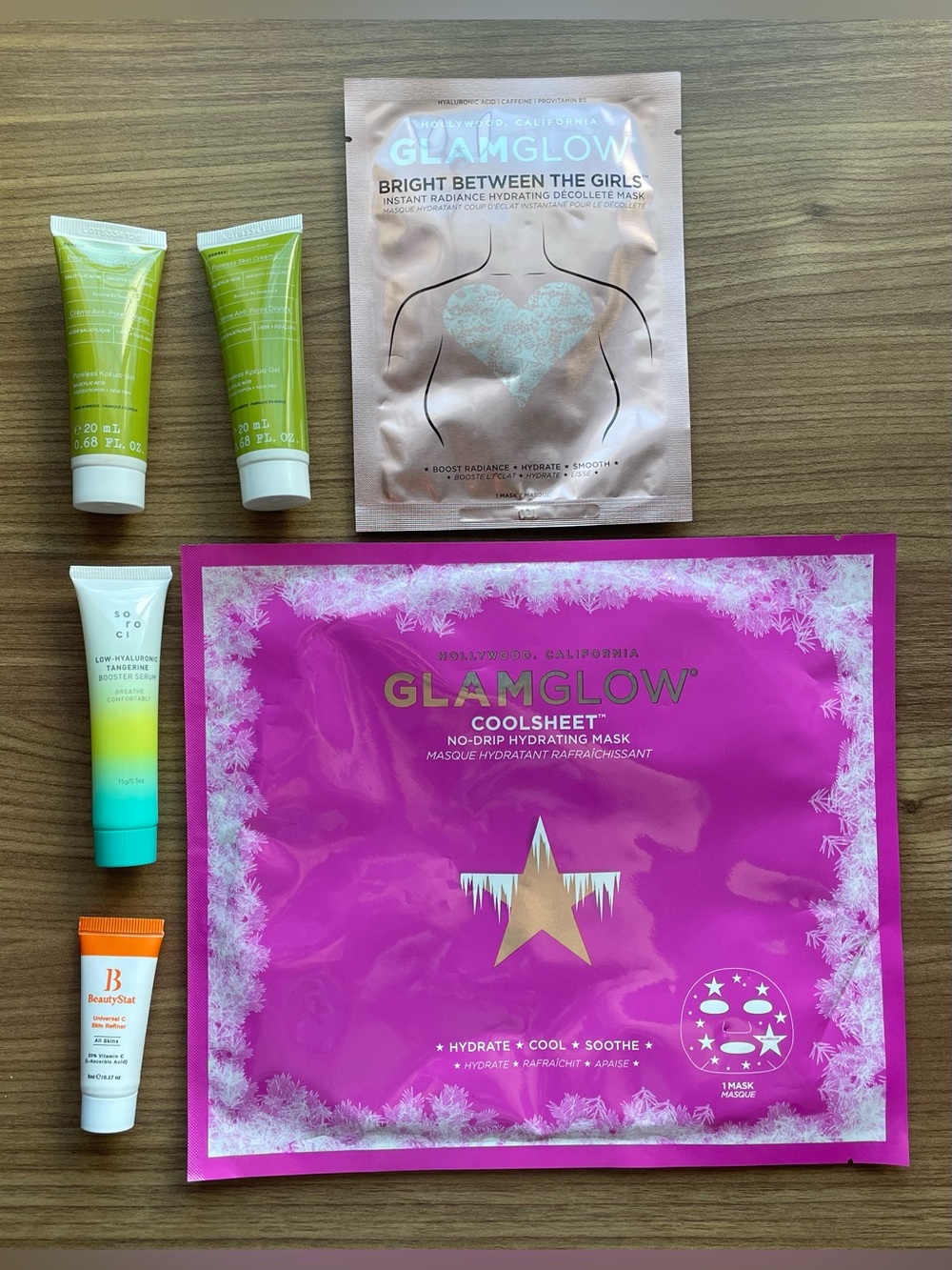 5pc Luxury Skincare Bundle Glamglow BeautyStat Korres & Soroci Minis NIP